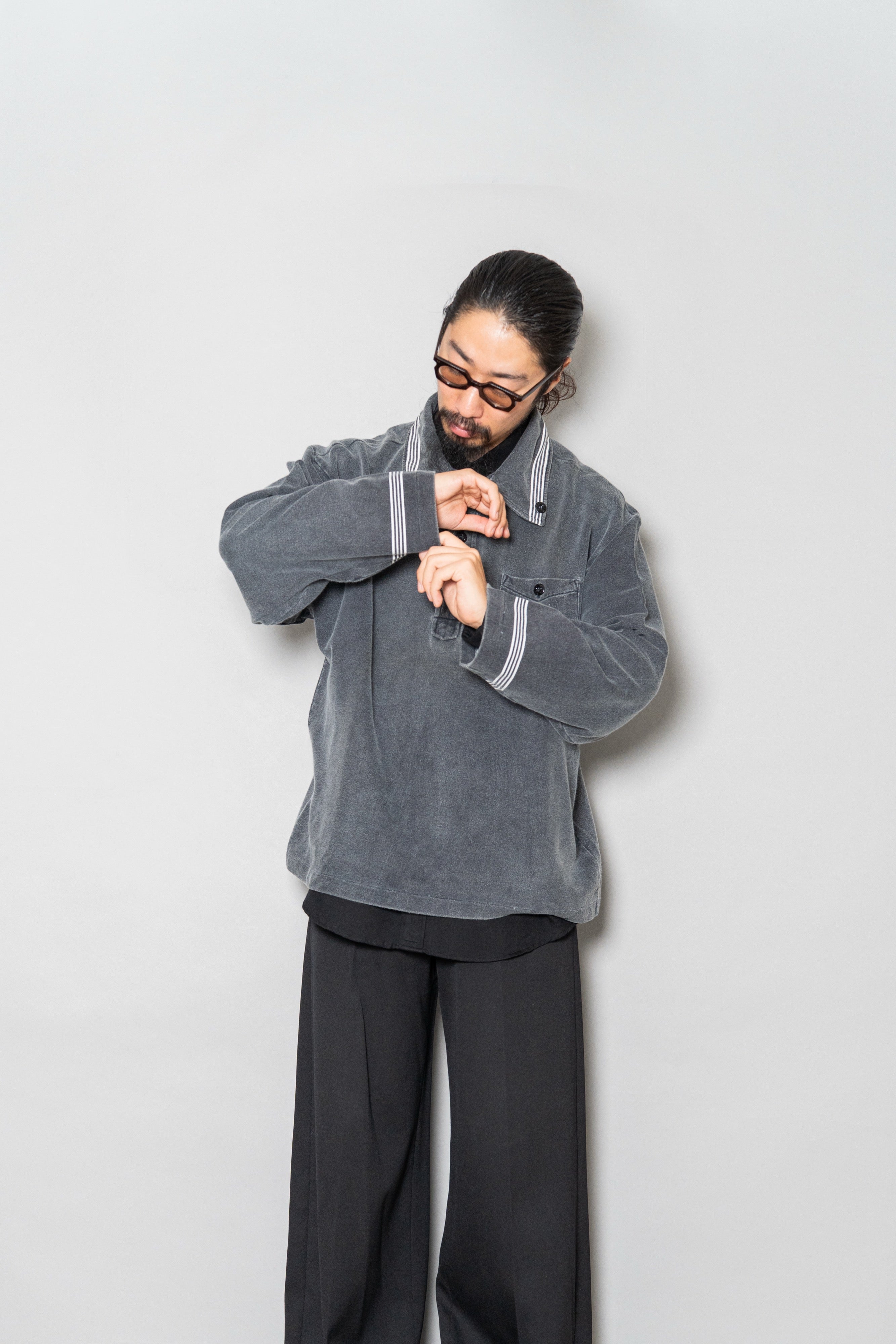 1980S STONE ISLAND MARINA SPELL OUT STRIPED SWEATSHIRT BY MASSIMO