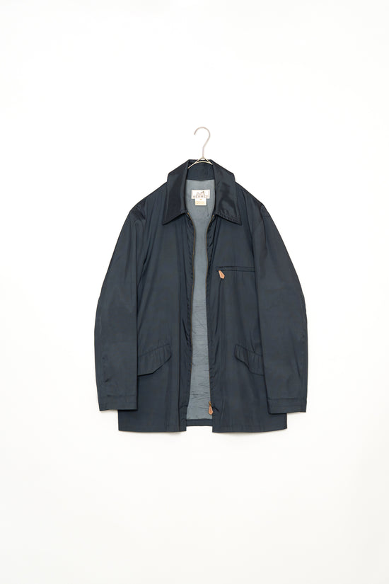 HERMES MADE in FRANCE POLYESTER NYLON ZIP HALF COAT