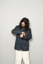 HERMES MADE in FRANCE POLYESTER NYLON ZIP HALF COAT