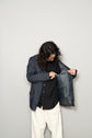 HERMES MADE in FRANCE POLYESTER NYLON ZIP HALF COAT