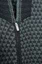 HERMES  Houndstooth Check Cashmere Zip Blouson