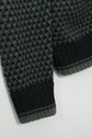 HERMES  Houndstooth Check Cashmere Zip Blouson