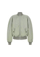 AMOMENTO RIBBED SILKY BLOUSON