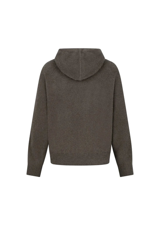 AMOMENTO RACOON HOODIE KNIT