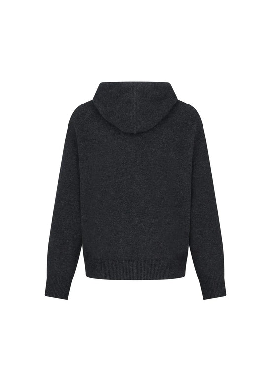 AMOMENTO RACOON HOODIE KNIT