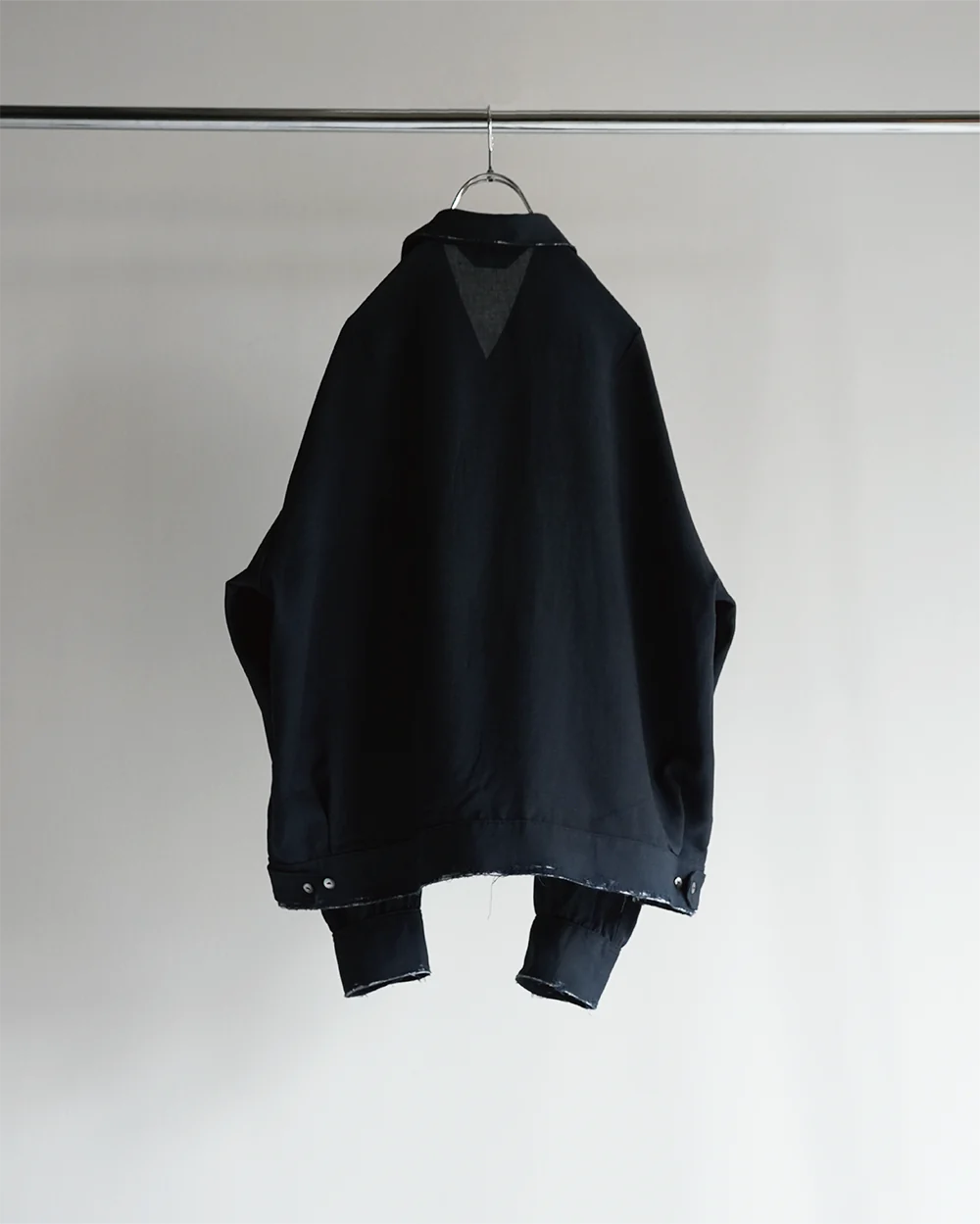 MELANGE SHORT CRASH SHIRT JACKET – Maison ma Manière MELANGE SHORT CRASH SHIRT JACKET – Maison ma Manière