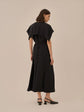 AKIRANAKA Selina back cape dress BK