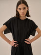 AKIRANAKA Selina back cape dress BK