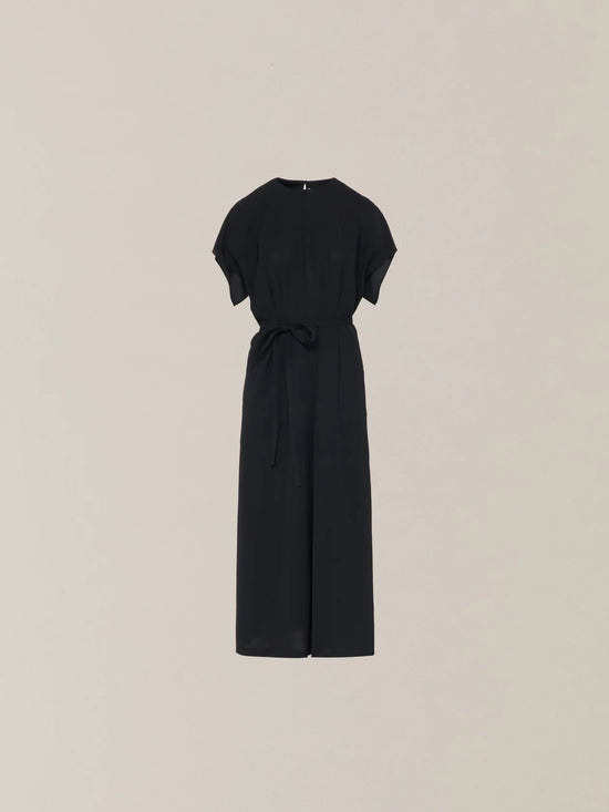 AKIRANAKA Selina back cape dress BK