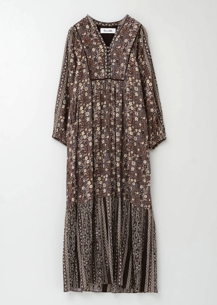 ワンピース Sara mallikaCottonJacquardFlowerPrint Sara