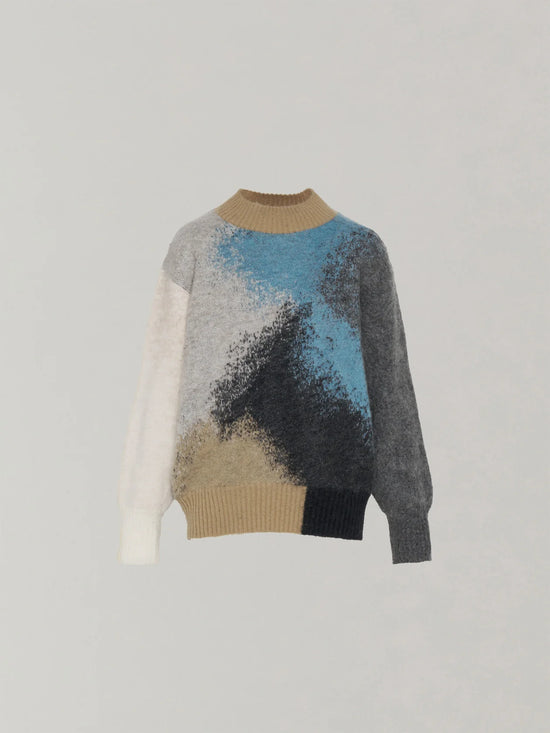 AKIRANAKA Ricarda knit pullover BLBE