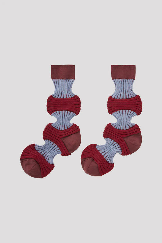 GARTER RIB SOCKS