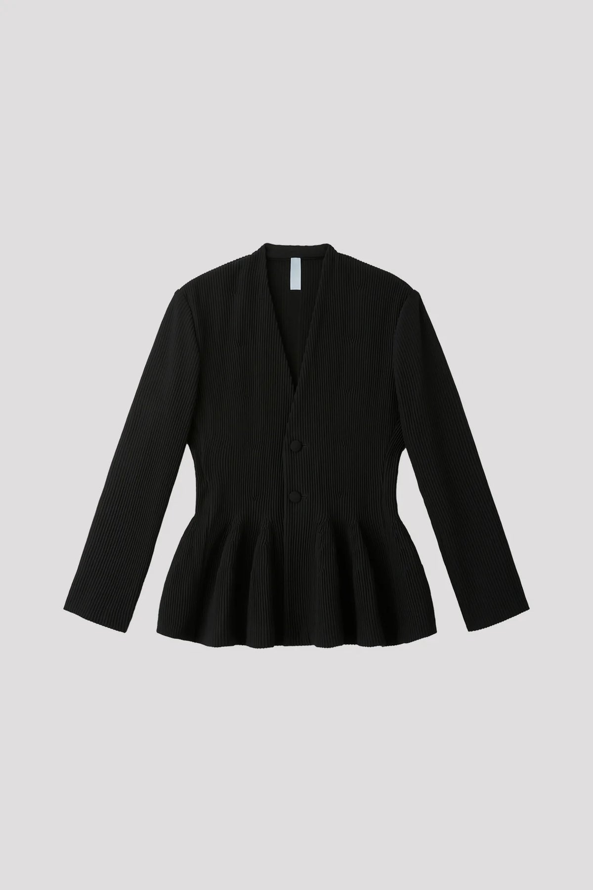 CFCL HYPHA COLLARLESS FLARE JACKET – Maison ma Manière CFCL HYPHA COLLARLESS FLARE JACKET – Maison ma Manière