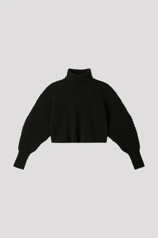 CFCL LOW GAUGE HIGHNECK CROPPED PULLOVER