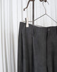 saby TWO TUCK TROUSERS-Bishu Japan Flow dyeing Fab-