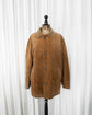 80s Burberrys Leather Car Coat with Corduroy Collar & Wool Nova Check Lining Made in SPAIN