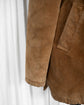 80s Burberrys Leather Car Coat with Corduroy Collar & Wool Nova Check Lining Made in SPAIN