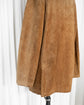 80s Burberrys Leather Car Coat with Corduroy Collar & Wool Nova Check Lining Made in SPAIN