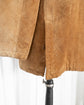 80s Burberrys Leather Car Coat with Corduroy Collar & Wool Nova Check Lining Made in SPAIN