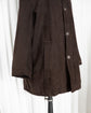 90s allegri  Microfiber Faux Suede Zip & Button Half Coat  Made in ITARY