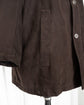 90s allegri  Microfiber Faux Suede Zip & Button Half Coat  Made in ITARY