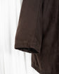 90s allegri  Microfiber Faux Suede Zip & Button Half Coat  Made in ITARY