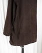 90s allegri  Microfiber Faux Suede Zip & Button Half Coat  Made in ITARY