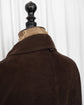 90s allegri  Microfiber Faux Suede Zip & Button Half Coat  Made in ITARY