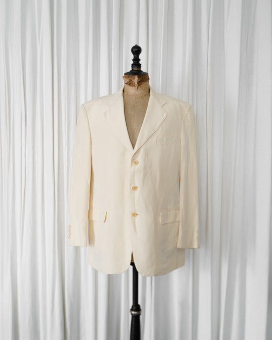 Made in Italy YVES SAINT LAURENT Silk Linen Jacket