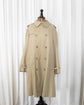 80s BALLANTYNE "LONDRA/B" Cotton Gabardine Double Breasted Trench Coat Made in ITARY