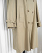 80s BALLANTYNE "LONDRA/B" Cotton Gabardine Double Breasted Trench Coat Made in ITARY