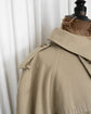 80s BALLANTYNE "LONDRA/B" Cotton Gabardine Double Breasted Trench Coat Made in ITARY