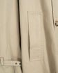 80s BALLANTYNE "LONDRA/B" Cotton Gabardine Double Breasted Trench Coat Made in ITARY