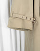80s BALLANTYNE "LONDRA/B" Cotton Gabardine Double Breasted Trench Coat Made in ITARY