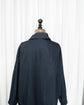 80s PRADA "Light Blue Tag" Double Breasted Tessuto Nylon Short Coat "Design by Miuccia Prada"