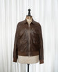 BRUNELLO CUCINELLI A-2 Type Nappa Leather Military Bomber Jacket Made in ITARY