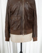 BRUNELLO CUCINELLI A-2 Type Nappa Leather Military Bomber Jacket Made in ITARY