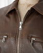 BRUNELLO CUCINELLI A-2 Type Nappa Leather Military Bomber Jacket Made in ITARY
