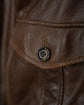 BRUNELLO CUCINELLI A-2 Type Nappa Leather Military Bomber Jacket Made in ITARY