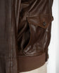 BRUNELLO CUCINELLI A-2 Type Nappa Leather Military Bomber Jacket Made in ITARY