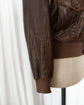 BRUNELLO CUCINELLI A-2 Type Nappa Leather Military Bomber Jacket Made in ITARY