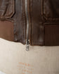 BRUNELLO CUCINELLI A-2 Type Nappa Leather Military Bomber Jacket Made in ITARY