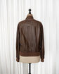 BRUNELLO CUCINELLI A-2 Type Nappa Leather Military Bomber Jacket Made in ITARY