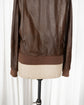 BRUNELLO CUCINELLI A-2 Type Nappa Leather Military Bomber Jacket Made in ITARY