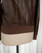 BRUNELLO CUCINELLI A-2 Type Nappa Leather Military Bomber Jacket Made in ITARY