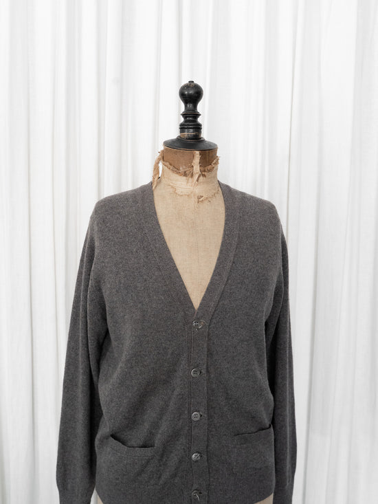 1980s MADE IN SCOTLAND BALLANTYNE Pure Cashmere Knit Cardigan Size 40