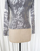 SOFT PORTRAIT FOIL HIGHNECK LONG SLEEVE TOP