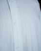 Made in France HERMES Serie Button L.Blue stripe shirt