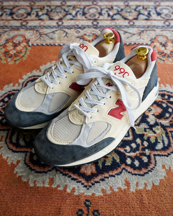 NEW BALANCE 990V2 BEIGE×RED 28.0CM U.S.A.