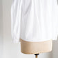 Made in France Big collar white blouse